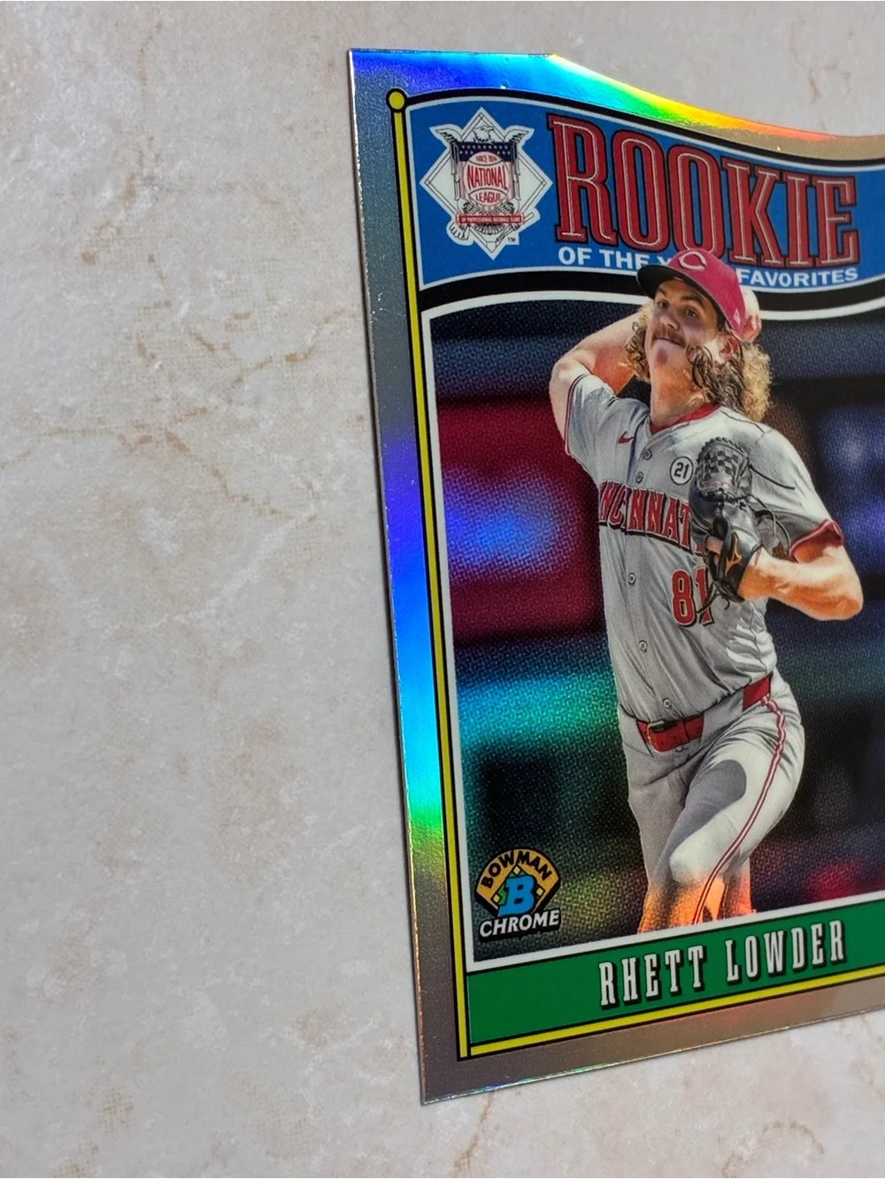Rhett Lowder Rookie Die-cut Refractor